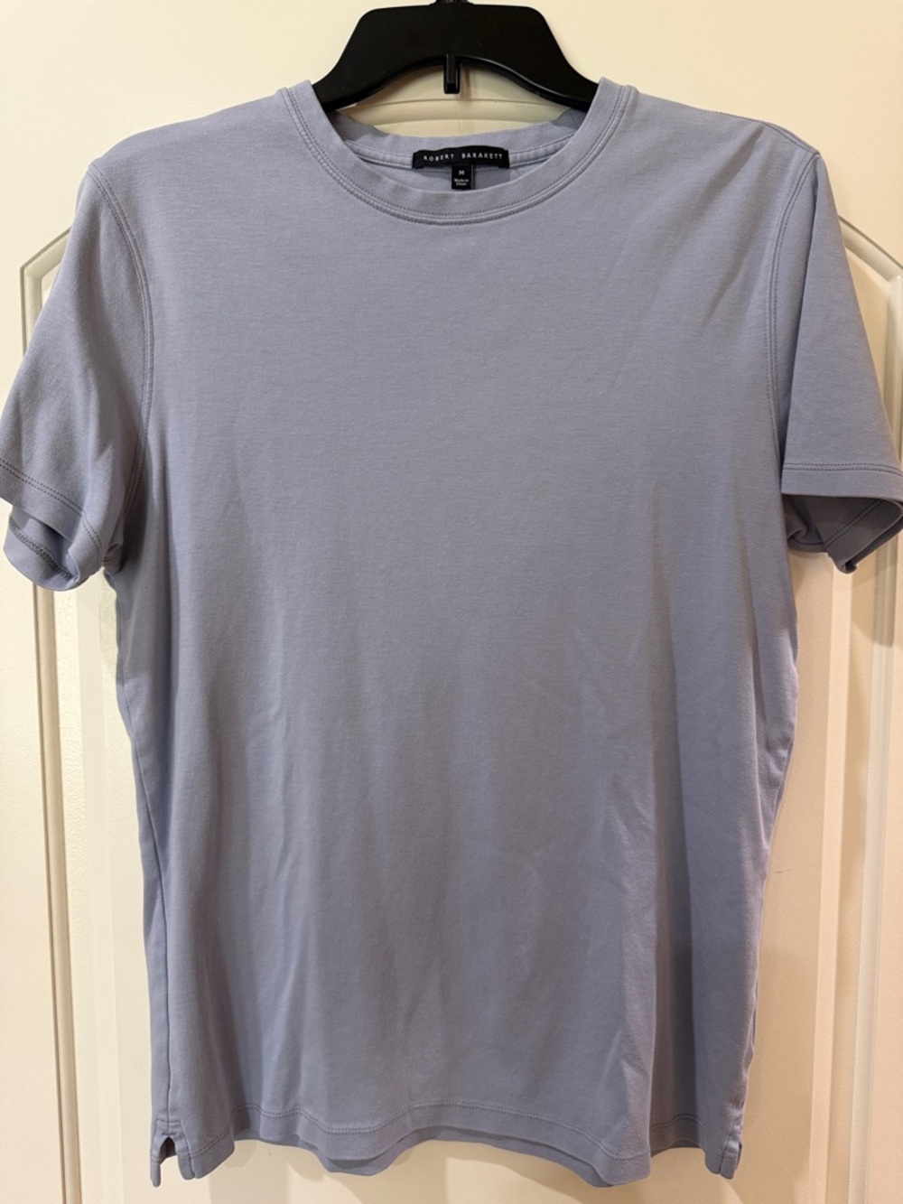 Robert Barakett Men's Pale Blue/Grey Crewneck Short Sleeve Tee